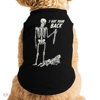 I Got Your Back Halloween Skeleton Skull Sarcastic Doggie Tank thumb 0