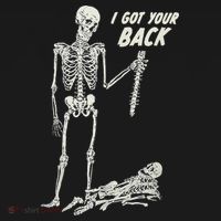 I Got Your Back Halloween Skeleton Skull Sarcastic Sweatshirt thumb 3