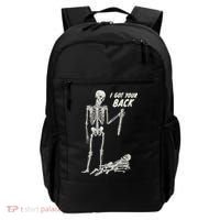 I Got Your Back Halloween Skeleton Skull Sarcastic Backpack thumb 0