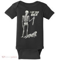 I Got Your Back Halloween Skeleton Skull Sarcastic Baby Bodysuit thumb 0