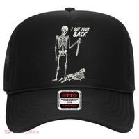 I Got Your Back Halloween Skeleton Skull Sarcastic Hat thumb 0