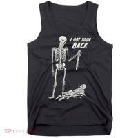 I Got Your Back Halloween Skeleton Skull Sarcastic Tank Top thumb 0