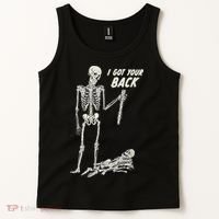 I Got Your Back Halloween Skeleton Skull Sarcastic Tank Top thumb 2