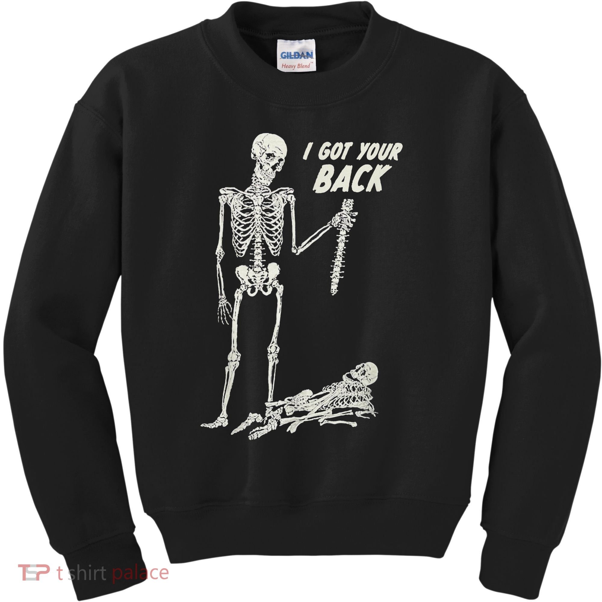 I Got Your Back Halloween Skeleton Skull Sarcastic Kids Sweatshirt