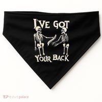 Ive Got Your Back Halloween Skeleton Skull Men And Women USA-Made Doggie Bandana thumb 0