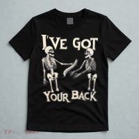 Ive Got Your Back Halloween Skeleton Skull Men And Women T-Shirt thumb 5
