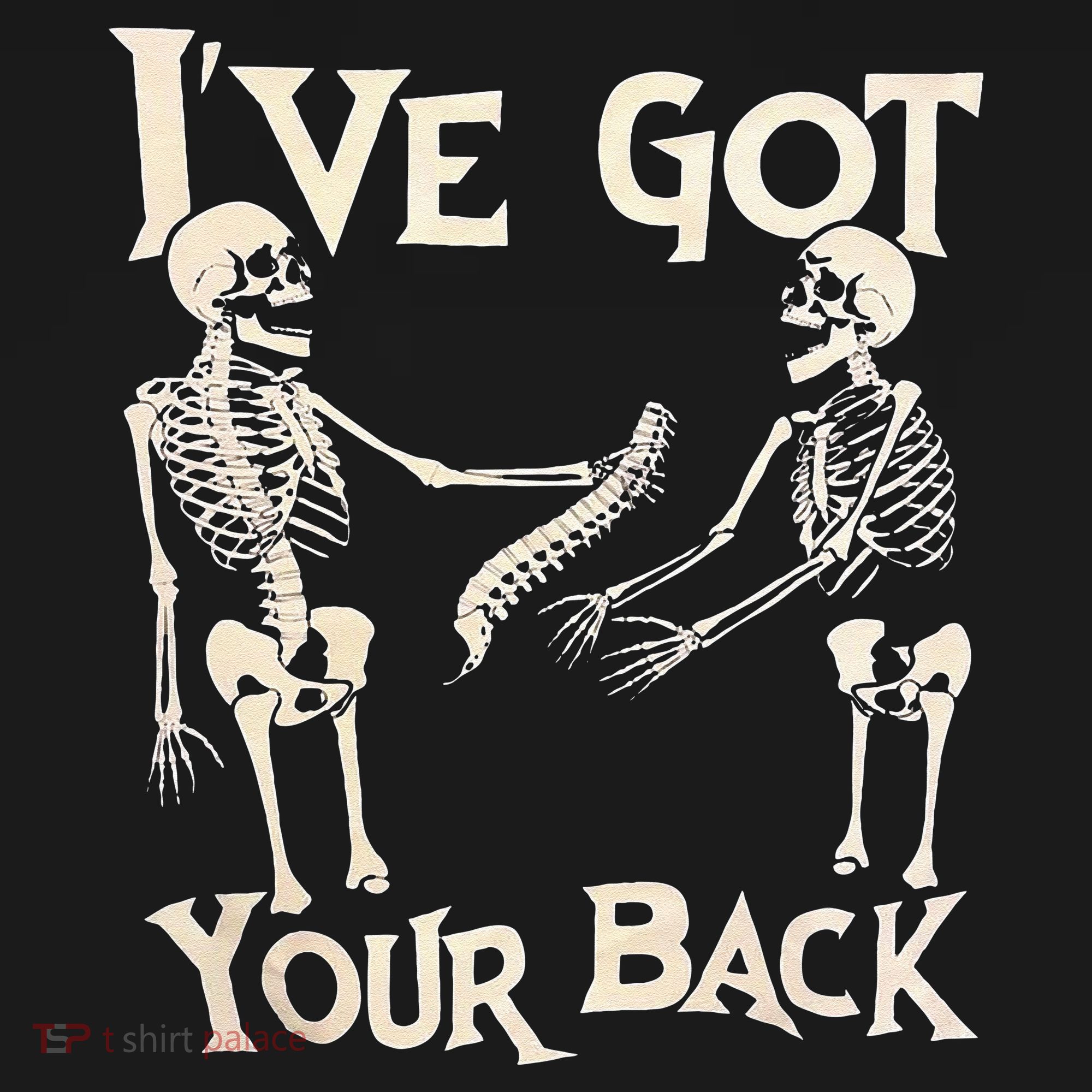 Ive Got Your Back Halloween Skeleton Skull Men And Women Women's Hoodie
