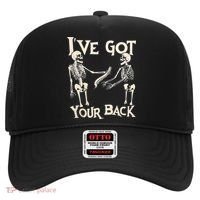 Ive Got Your Back Halloween Skeleton Skull Men And Women Hat thumb 0