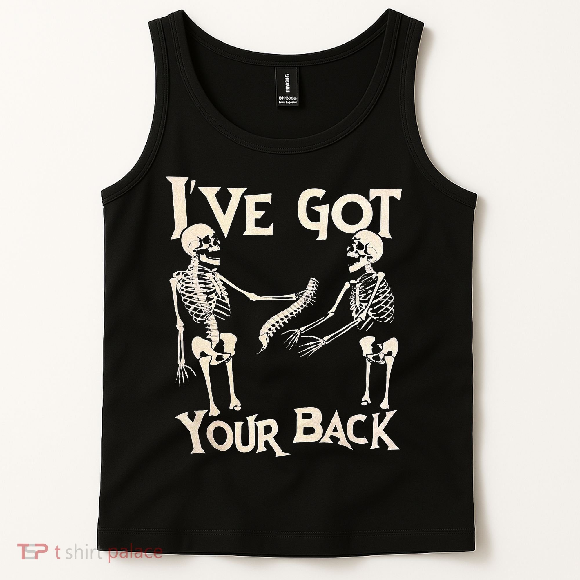 Ive Got Your Back Halloween Skeleton Skull Men And Women Tank Top