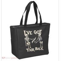 Ive Got Your Back Halloween Skeleton Skull Men And Women Tote Bag thumb 2