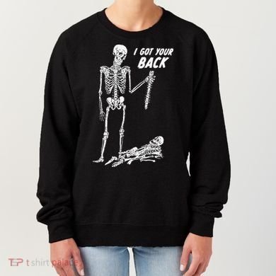 I Got Your Back Halloween Skeleton Skull Sarcastic Women's Sweatshirt