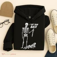 I Got Your Back Halloween Skeleton Skull Sarcastic Hoodie thumb 4