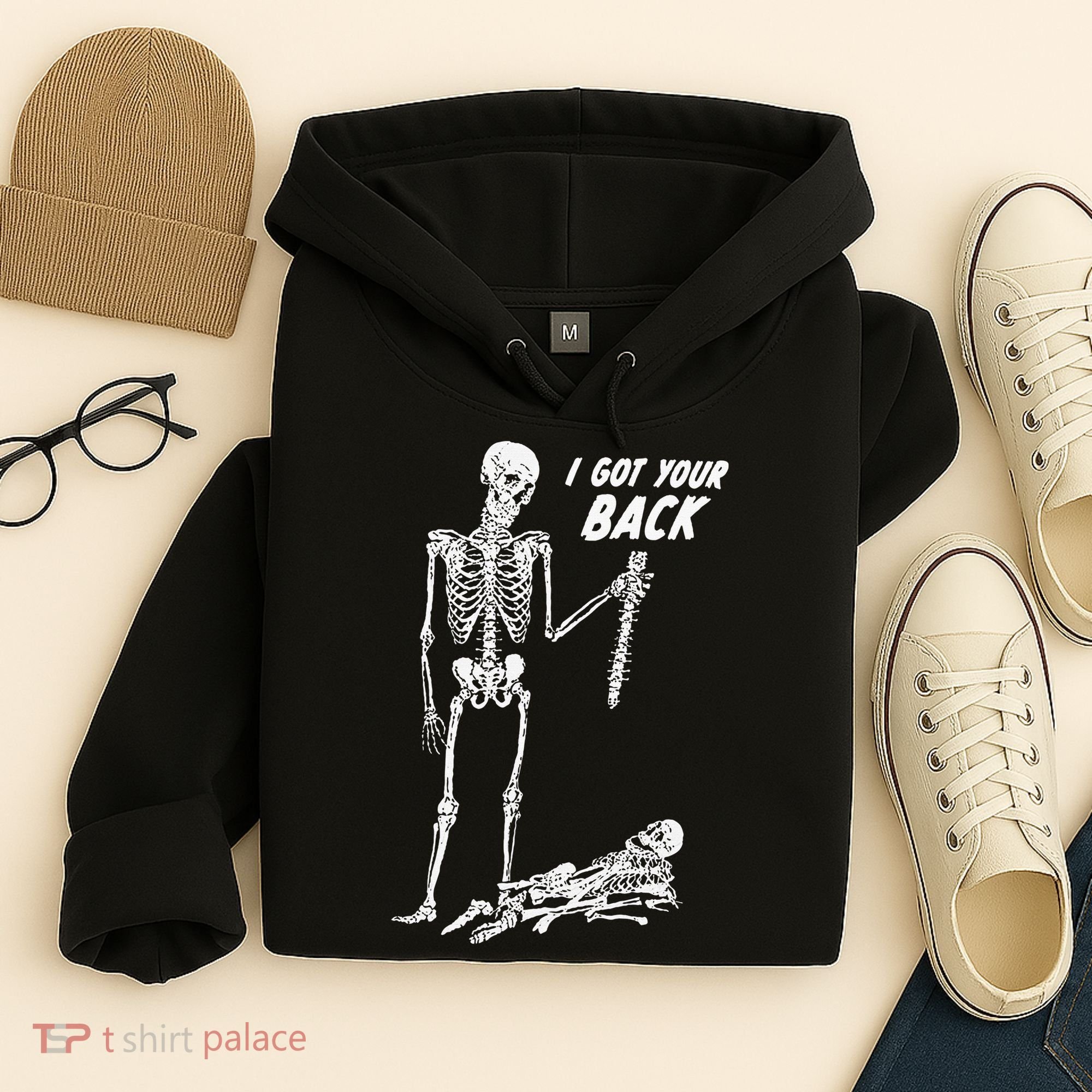 I Got Your Back Halloween Skeleton Skull Sarcastic Hoodie