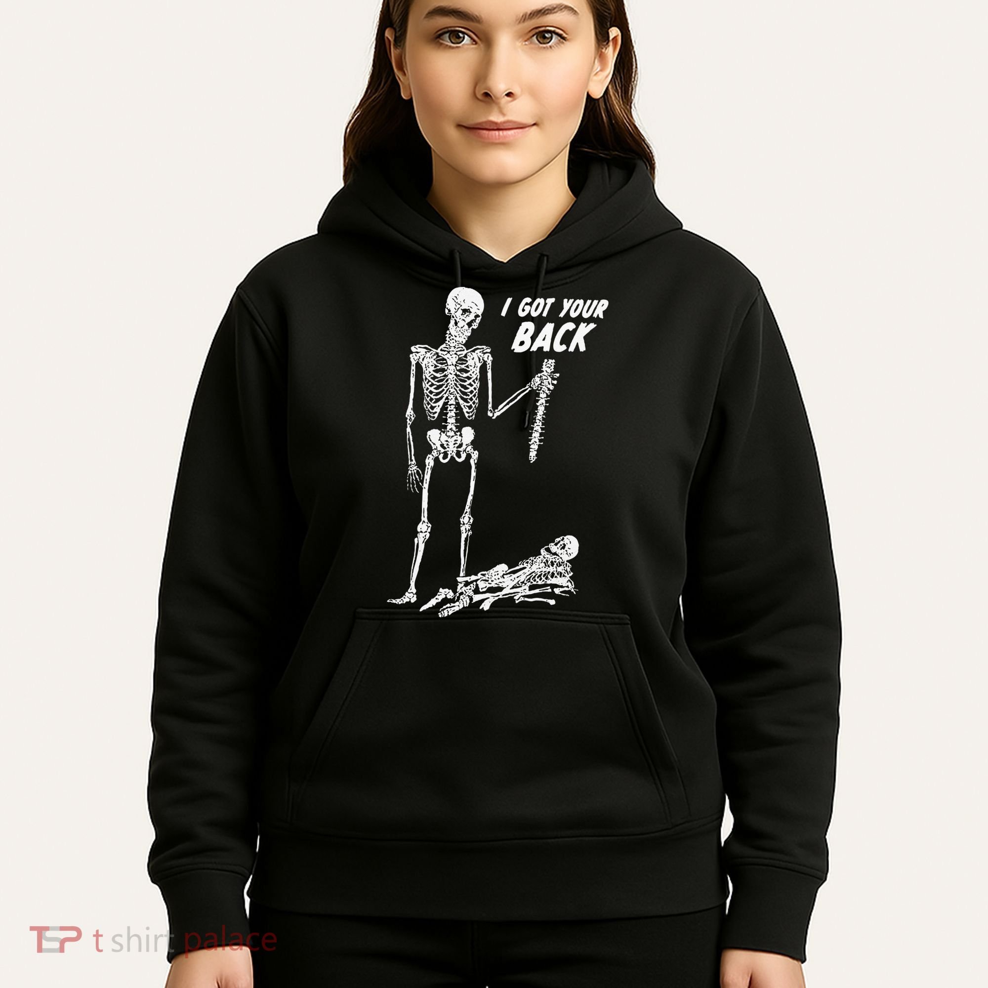 I Got Your Back Halloween Skeleton Skull Sarcastic Hoodie
