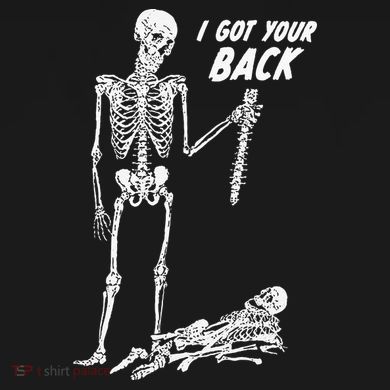 I Got Your Back Halloween Skeleton Skull Sarcastic Mousepad