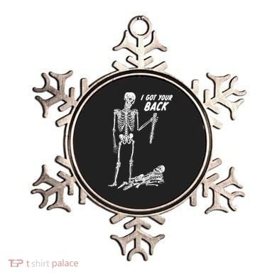 I Got Your Back Halloween Skeleton Skull Sarcastic Ornament