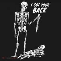 I Got Your Back Halloween Skeleton Skull Sarcastic Women's Tank Top thumb 5