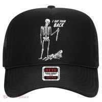 I Got Your Back Halloween Skeleton Skull Sarcastic Hat thumb 0