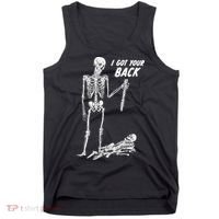 I Got Your Back Halloween Skeleton Skull Sarcastic Tank Top thumb 0