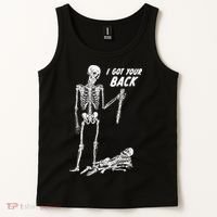 I Got Your Back Halloween Skeleton Skull Sarcastic Tank Top thumb 2