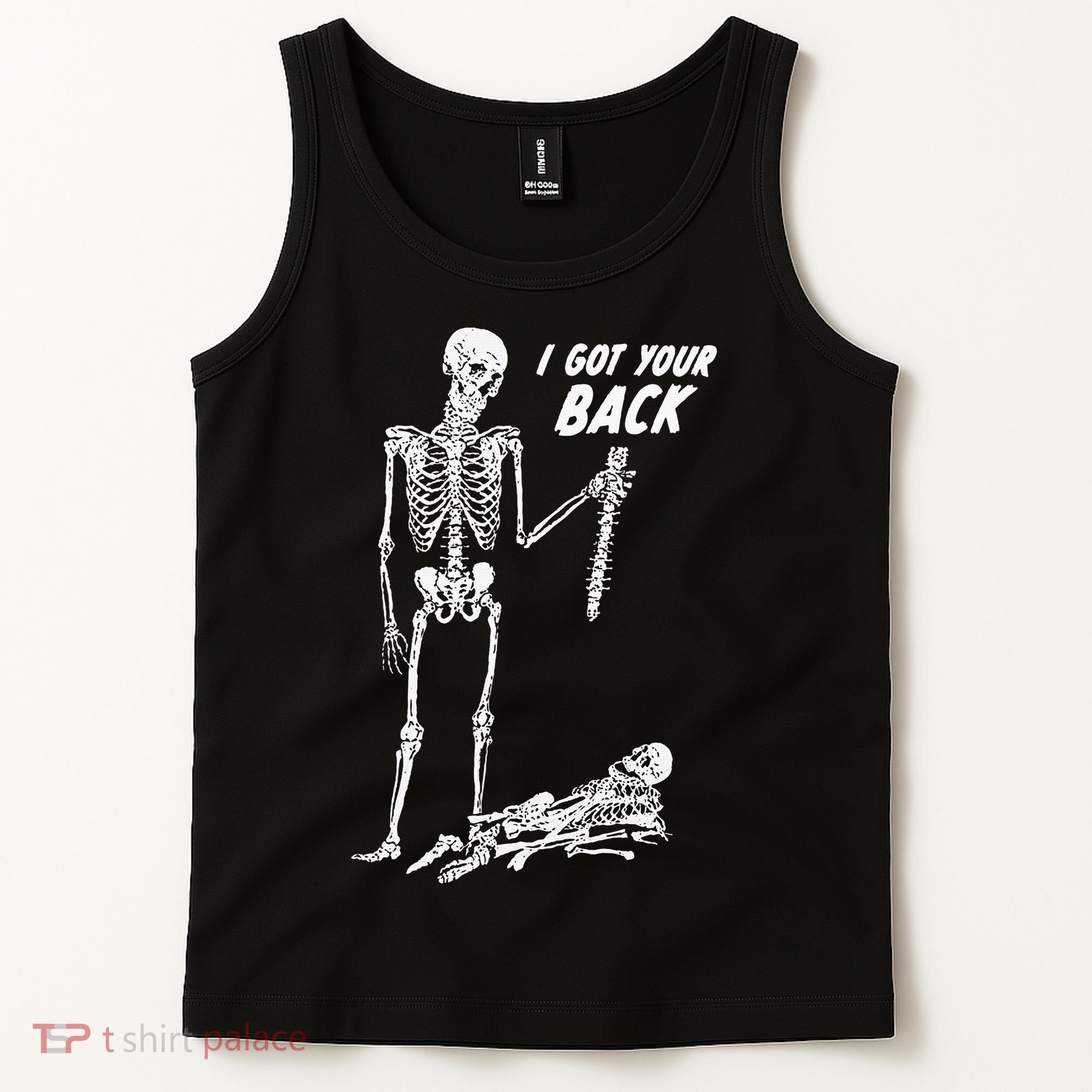 I Got Your Back Halloween Skeleton Skull Sarcastic Tank Top