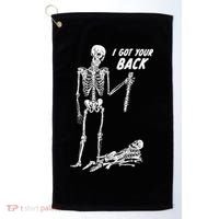 I Got Your Back Halloween Skeleton Skull Sarcastic Golf Towel thumb 0