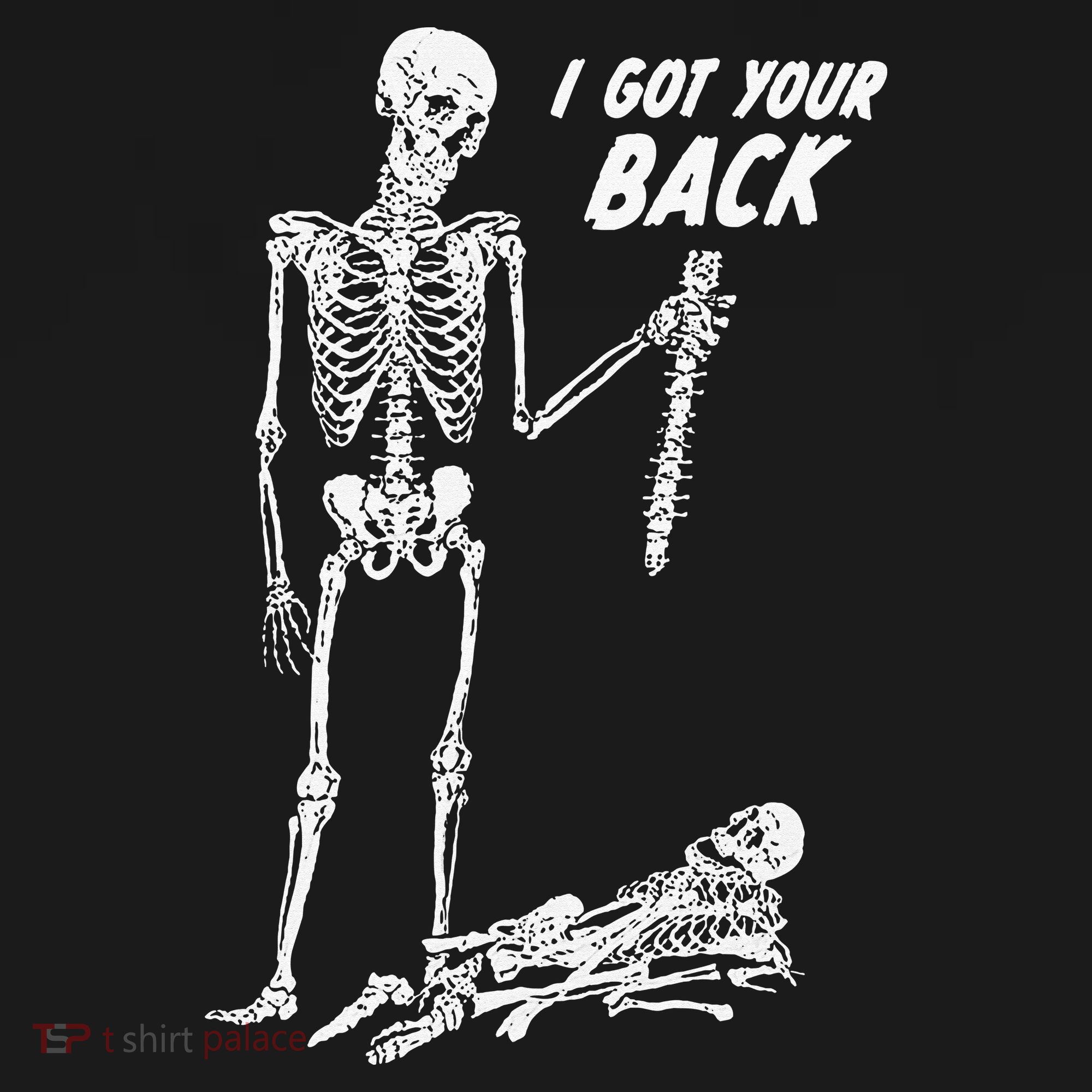 I Got Your Back Halloween Skeleton Skull Sarcastic Visor