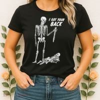 I Got Your Back Halloween Skeleton Skull Sarcastic Women's T-Shirt thumb 2