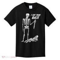 I Got Your Back Halloween Skeleton Skull Sarcastic Kids T-Shirt thumb 0