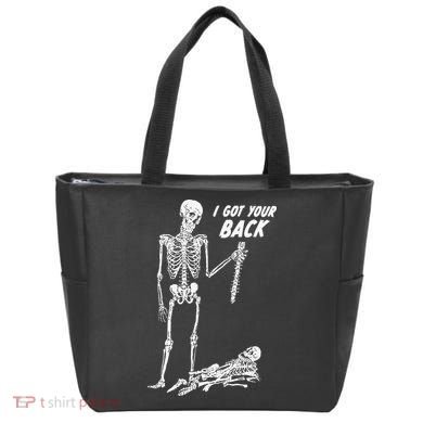 I Got Your Back Halloween Skeleton Skull Sarcastic Tote Bag