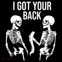 I Got Your Back Funny Skeleton Coaster thumb 2