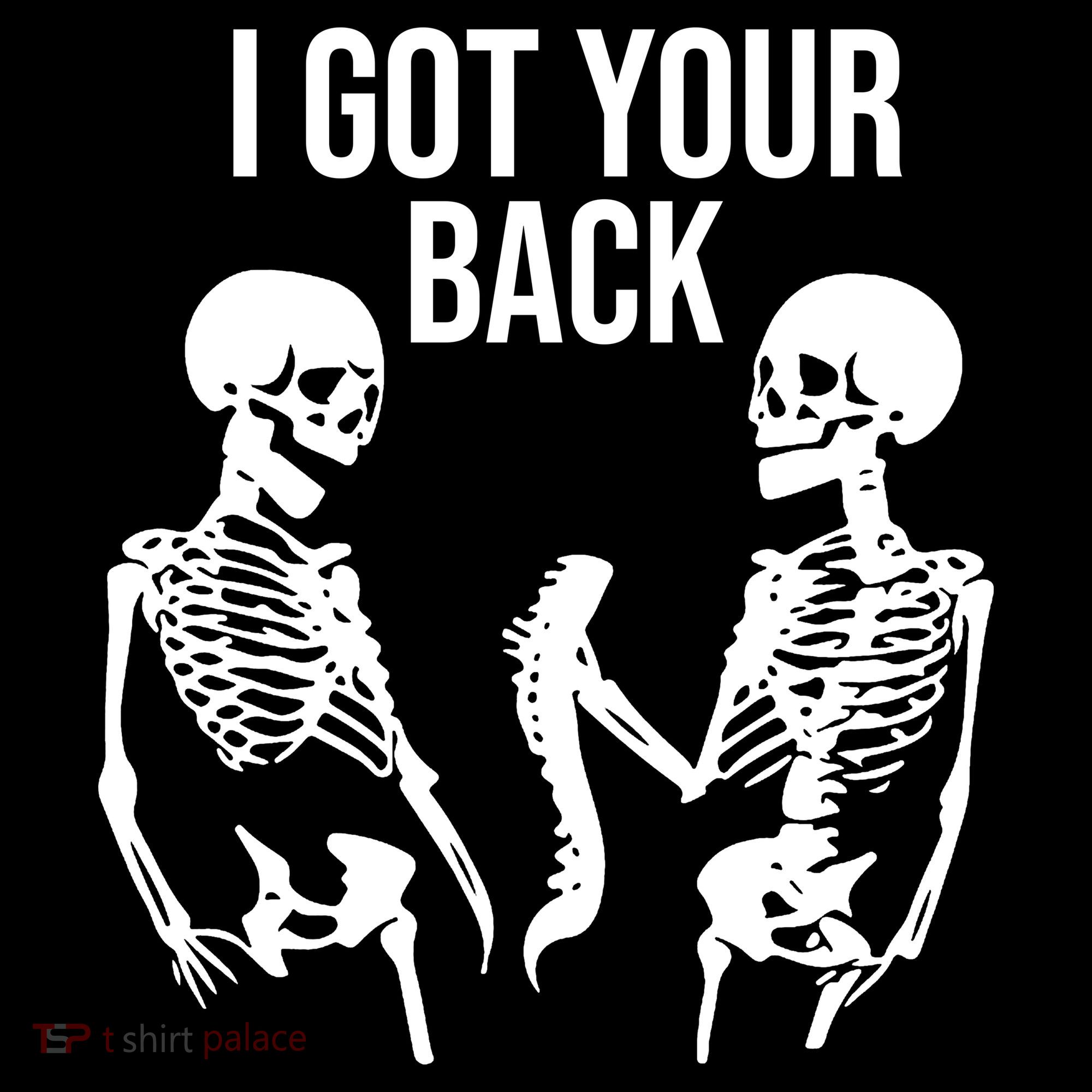I Got Your Back Funny Skeleton Coaster