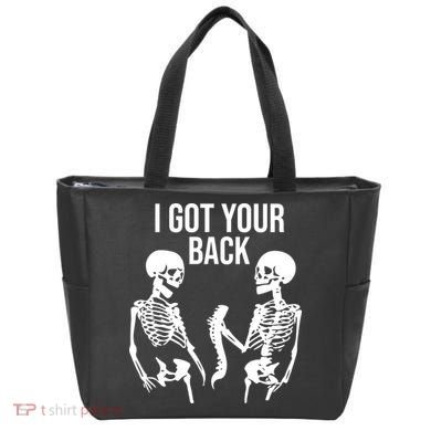 I Got Your Back Funny Skeleton Tote Bag