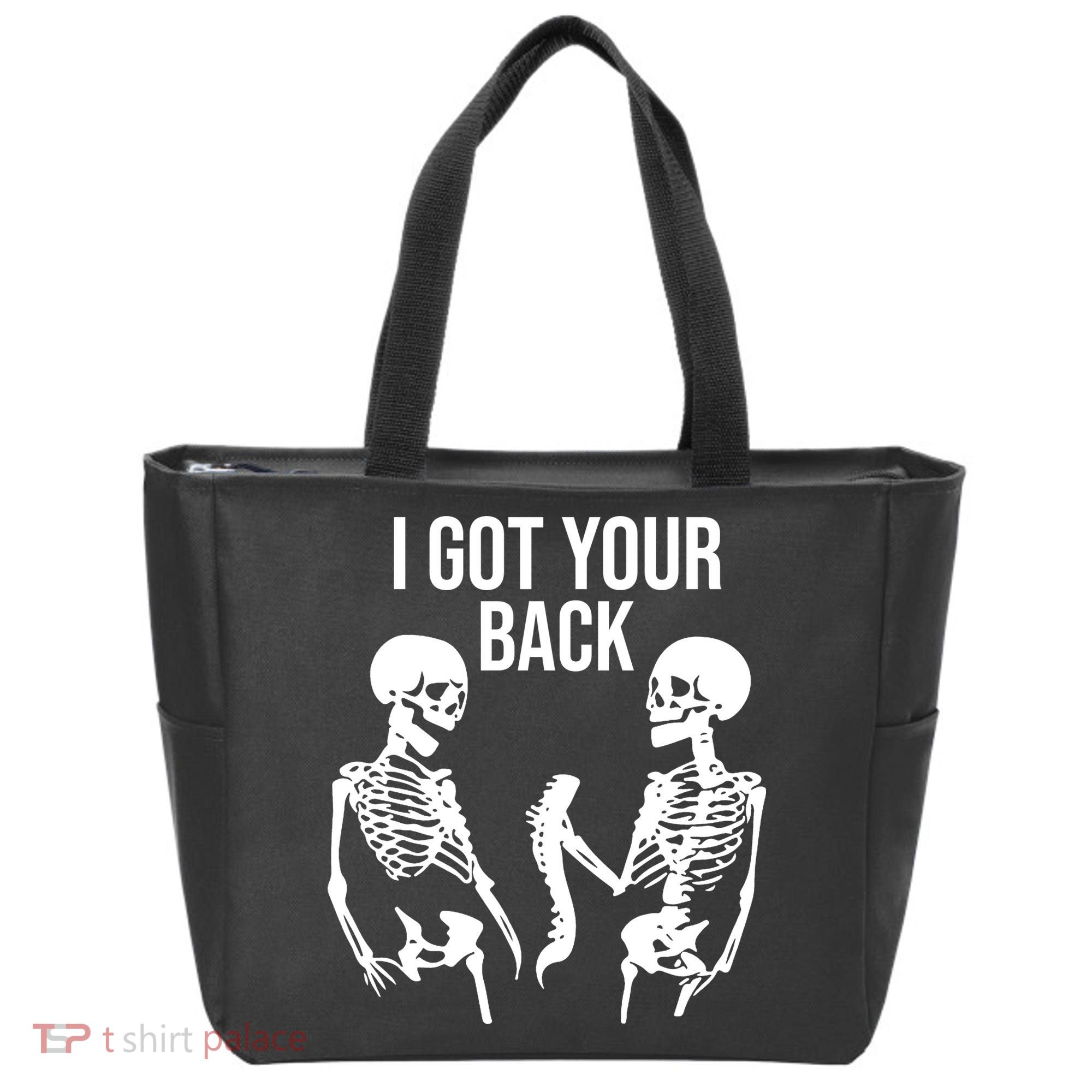 I Got Your Back Funny Skeleton Tote Bag