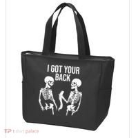 I Got Your Back Funny Skeleton Tote Bag thumb 3