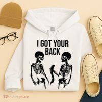 I Got Your Back Funny Skeleton Hoodie thumb 4