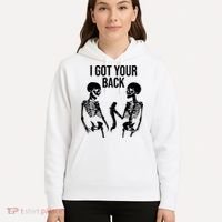 I Got Your Back Funny Skeleton Hoodie thumb 5