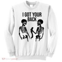 I Got Your Back Funny Skeleton Sweatshirt thumb 0
