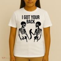 I Got Your Back Funny Skeleton T-Shirt thumb 4