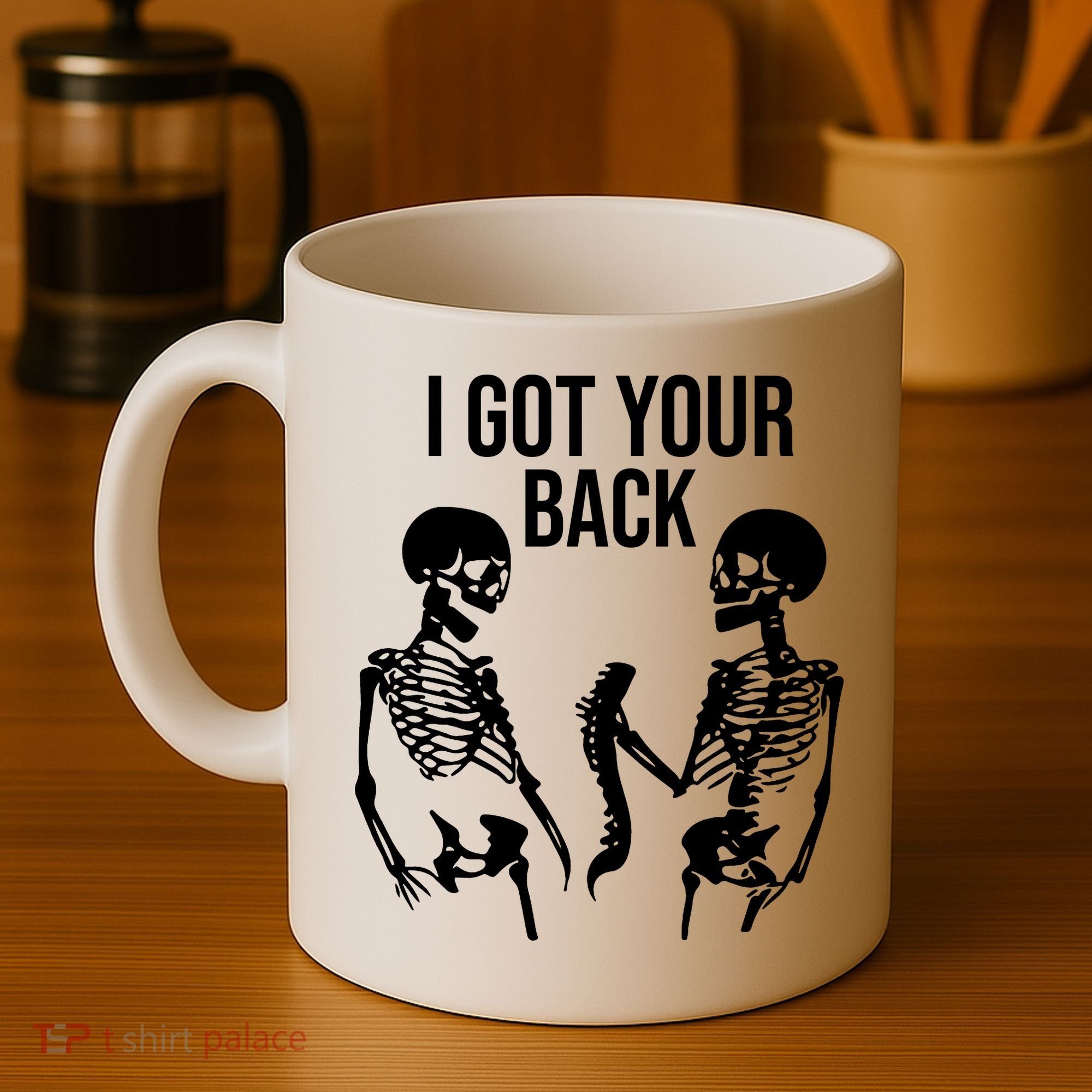 I Got Your Back Funny Skeleton Coffee Mug