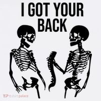 I Got Your Back Funny Skeleton Beanie thumb 2