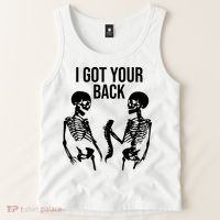 I Got Your Back Funny Skeleton Tank Top thumb 2