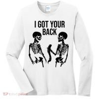 I Got Your Back Funny Skeleton Women's Long Sleeve Shirt thumb 0