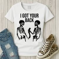 I Got Your Back Funny Skeleton Women's T-Shirt thumb 3