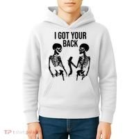 I Got Your Back Funny Skeleton Kids Hoodie thumb 4