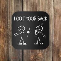 I Got Your Back Stick Figure Coaster thumb 0