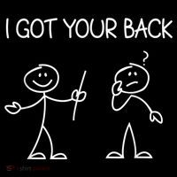 I Got Your Back Stick Figure Mousepad thumb 1