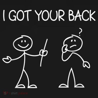 I Got Your Back Stick Figure Cooling Performance Long Sleeve Crew