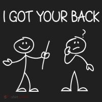 I Got Your Back Stick Figure Golf Towel thumb 3