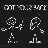 I Got Your Back Stick Figure Women's Long Sleeve Shirt thumb 2